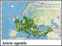 Verbreitung Aricia agestis