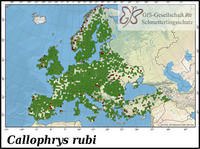 Verbreitung Callophrys rubi