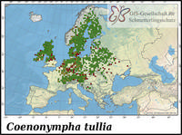 Verbreitung Coenonympha tullia