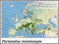 Verbreitung Parnassius mnemosyne